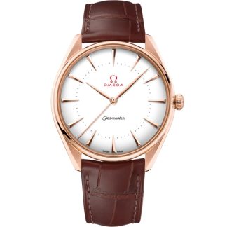Omega Seamaster Olympic Official Timekeeper 39,5 mm, Sedna™-guld på läderarmband 522.53.40.20.04.003