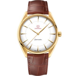 Omega Seamaster Olympic Official Timekeeper 39,5 mm, gult guld på läderrem 522.53.40.20.04.001