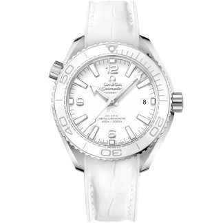 Omega Seamaster Planet Ocean 600M 39,5 mm, stål på läderrem 215.33.40.20.04.001