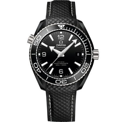 Omega Seamaster Planet Ocean 600M 39,5 mm, svart keramik på gummiband 215.92.40.20.01.001