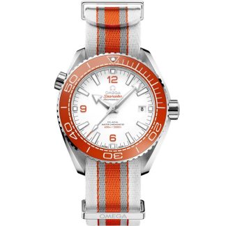 Omega Seamaster Planet Ocean 600M 43,5 mm, stål på NATO-band 215.32.44.21.04.001