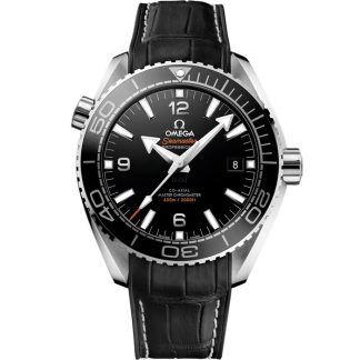 Omega Seamaster Planet Ocean 600M 43,5 mm, stål på läderrem med gummifodring 215.33.44.21.01.001