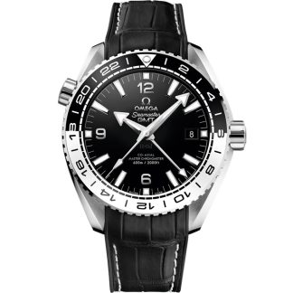 Omega Seamaster Planet Ocean 600M 43,5 mm, stål på läderrem med gummifodring 215.33.44.22.01.001