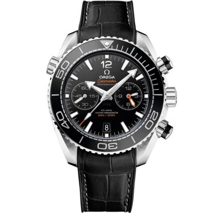 Omega Seamaster Planet Ocean 600M 45,5 mm, stål på läderrem med gummifodring 215.33.46.51.01.001