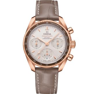 Omega Speedmaster 38 38 mm, Sedna™ guld med läderarmband 324.63.38.50.02.003