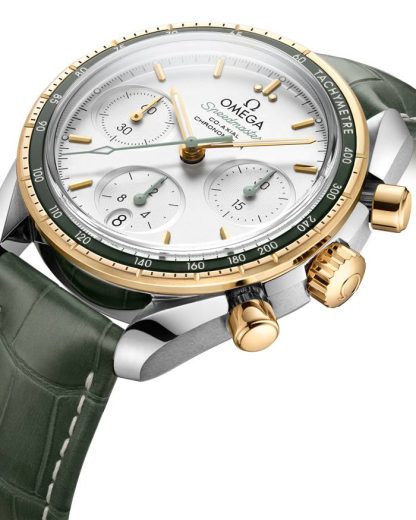 Omega Speedmaster 38 38 mm, stål - gult guld på läderrem 324.23.38.50.02.001 - Bild 2