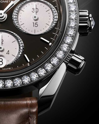 Omega Speedmaster 38 38 mm, stål på alligator 324.18.38.50.63.001 - Bild 8