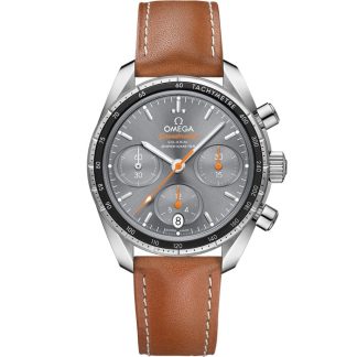 Omega Speedmaster 38 38 mm, stål på läderrem 324.32.38.50.06.001