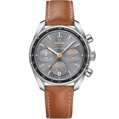 Omega Speedmaster 38 38 mm, stål på läderrem 324.32.38.50.06.001