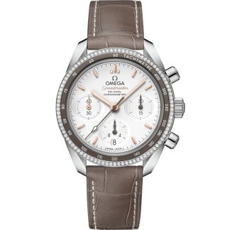 Omega Speedmaster 38 38 mm, stål på läderrem 324.38.38.50.02.001