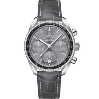 Omega Speedmaster 38 38 mm, stål på läderrem 324.38.38.50.06.001