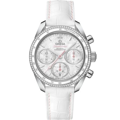 Omega Speedmaster 38 38 mm, stål på läderrem 324.38.38.50.55.001