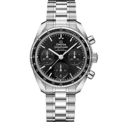 Omega Speedmaster 38 38 mm, stål på stål 324.30.38.50.01.001