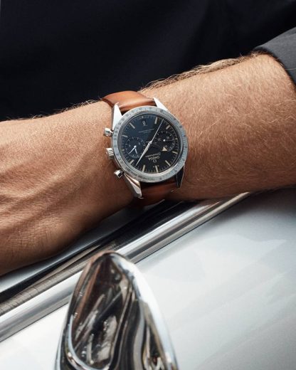Omega Speedmaster '57 40,5 mm, stål på läderrem 332.12.41.51.01.001 - Bild 3