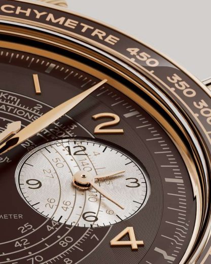 Omega Speedmaster Chronoscope 43 mm, bronsguld på läderband 329.92.43.51.10.001 - Bild 4
