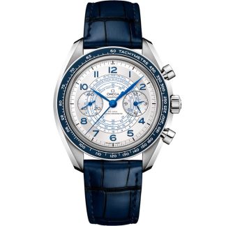 Omega Speedmaster Chronoscope 43 mm, stål på läderband 329.33.43.51.02.001