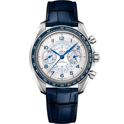 Omega Speedmaster Chronoscope 43 mm, stål på läderband 329.33.43.51.02.001