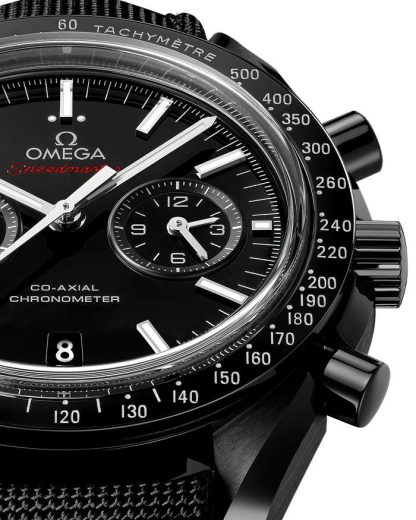 Omega Speedmaster Dark Side of the Moon 44,25 mm, svart keramik på tygband av belagd nylon med viklås 311.92.44.51.01.007 - Bild 2
