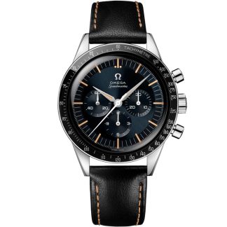 Omega Speedmaster First OMEGA in Space 39,7 mm, stål på läderarmband 310.32.40.50.06.001