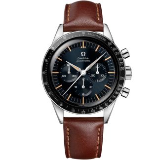 Omega Speedmaster First OMEGA in Space 39,7 mm, stål på läderarmband 310.32.40.50.06.002