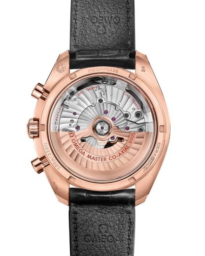 Omega Speedmaster Moonphase 44,25 mm, Sedna™ guld på läderrem 304.63.44.52.01.001 - Bild 2