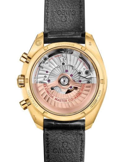 Omega Speedmaster Moonphase 44,25 mm, gult guld på läderrem 304.63.44.52.02.001 - Bild 2