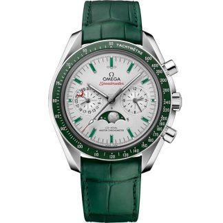 Omega Speedmaster Moonphase 44,25 mm, platina på läderarmband 304.93.44.52.99.003