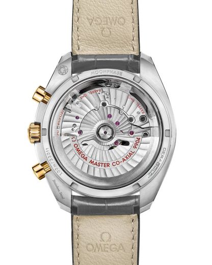 Omega Speedmaster Moonphase 44,25 mm, stål - gult guld på läderrem 304.23.44.52.06.001 - Bild 2
