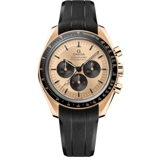 Omega Speedmaster Moonwatch Professional 42 mm, Moonshine™ guld med gummiband 310.62.42.50.99.001