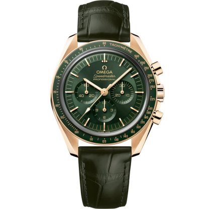 Omega Speedmaster Moonwatch Professional 42 mm, Moonshine™ guld på läderarmband 310.63.42.50.10.001