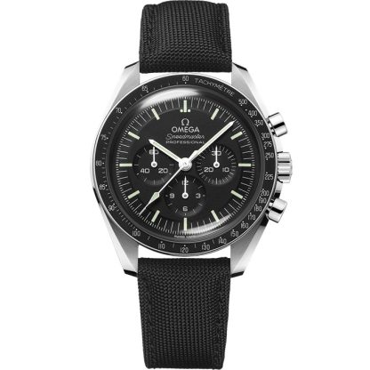 Omega Speedmaster Moonwatch Professional 42 mm, stål på band av belagt nylonväv 310.32.42.50.01.001