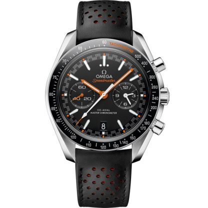 Omega Speedmaster Racing 44,25 mm, stål på läderband 329.32.44.51.01.001