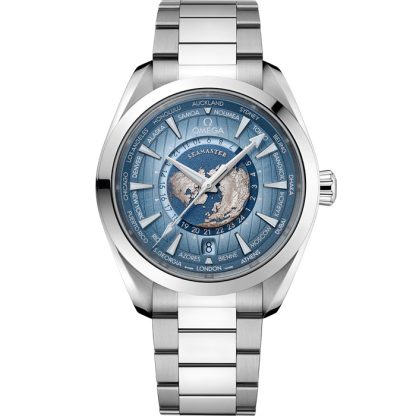 Omega Summer Blue Seamaster Aqua Terra 150M 43 mm, stål på stål 220.10.43.22.03.002